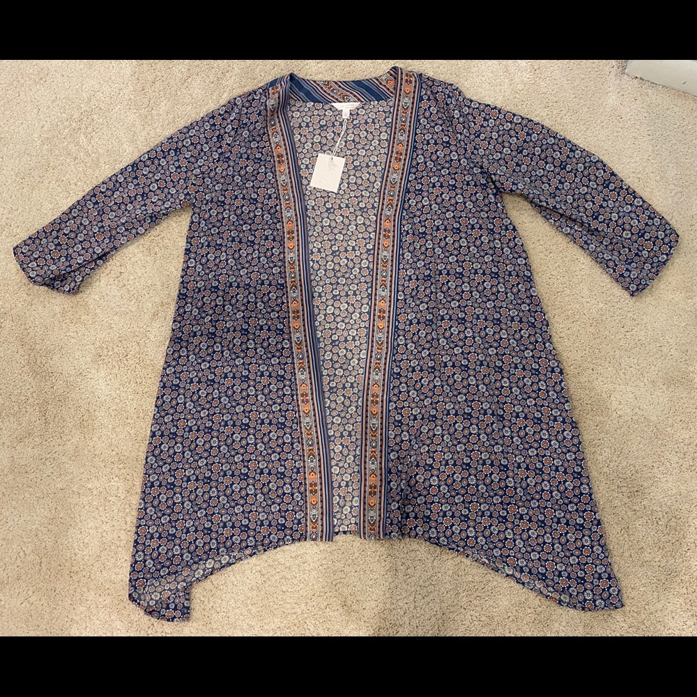 LC Lauren Conrad Printed Kimono